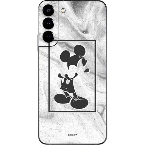 Disney Mickey Mouse Shape on Marble Galaxy S22 Plus Skin